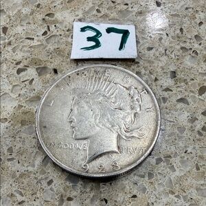 #37 - Silver 1923 Peace Dollar Collector Coin - 90% Silver